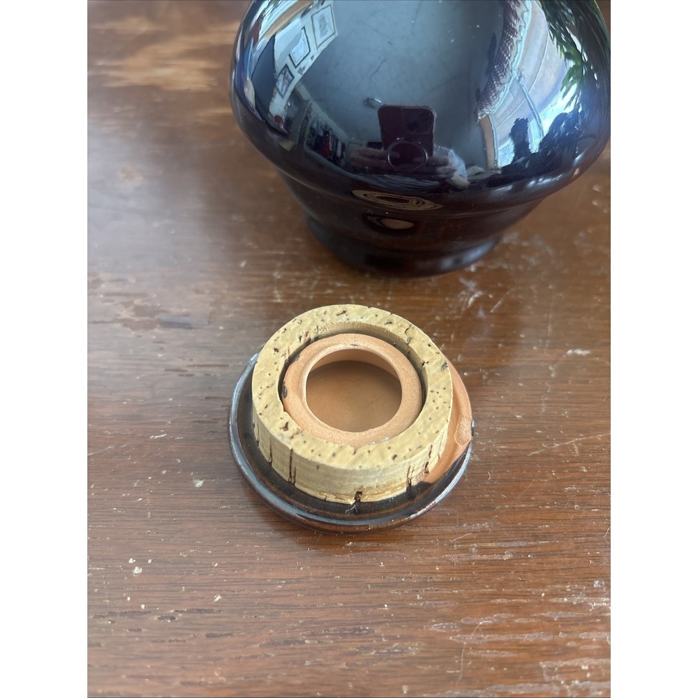Nasco Japan Earthenware Sake Storage Apothecary Lid Pottery Earthy Glazed - Picture 5 of 7